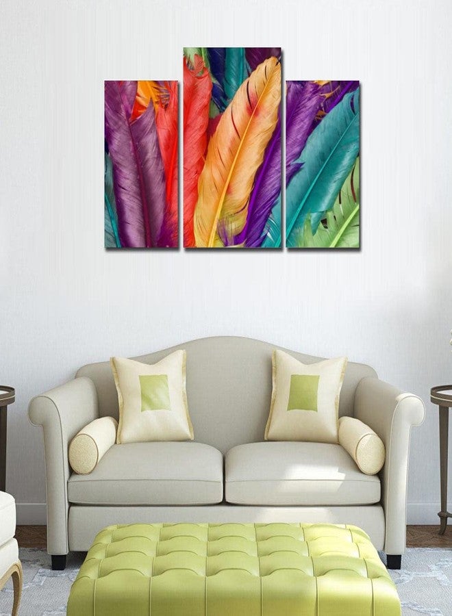 Go Hooked Wall Decor (Wood, 30 cm x 50 cm x 1 cm, Set of 3, MDF3X-19) - Image 2