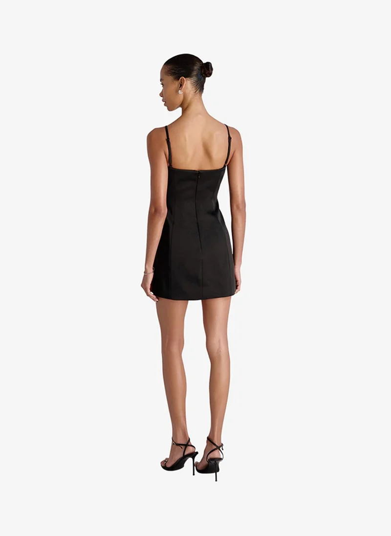 French Connection  Women's Black York Satin Mini Dress for Women | Best Price UAE