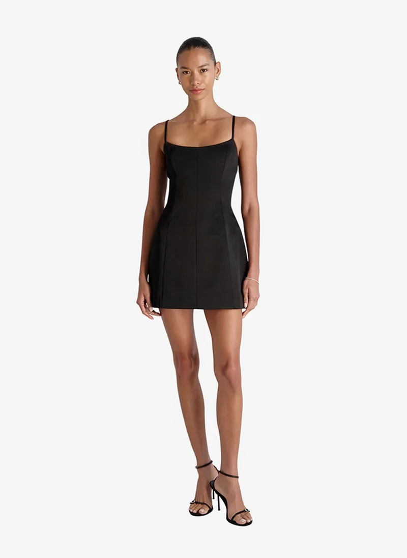 French Connection  Women's Black York Satin Mini Dress for Women | Best Price UAE