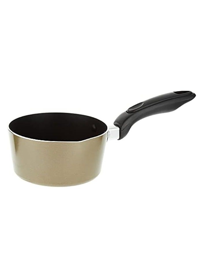Green Tiger Non-Stick Milk Pan – 14cm/1 Litre Saucepan – Pouring Spout with Ergonomic Handle - Tea Pan Saucepan Milk Pot – Ideal as Coffee pot, Tea pot, Milk pot & a Small - Image 1