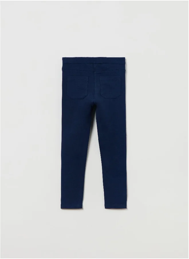 او في اس OVS Solid Colour Treggings With Pockets