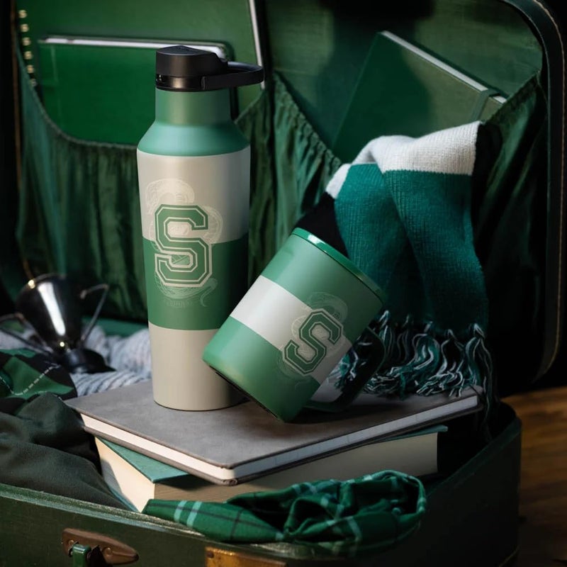 Corkcicle Harry Potter Coffee Mug - Stainless Steel Insulated Cup With Lid For Tea & Coffee - Non-Slip Silicone Base - Durable Travel Mug - Dishwasher Safe - BPA Free - Easy Grip - 16 oz - Slytherin - Image 2