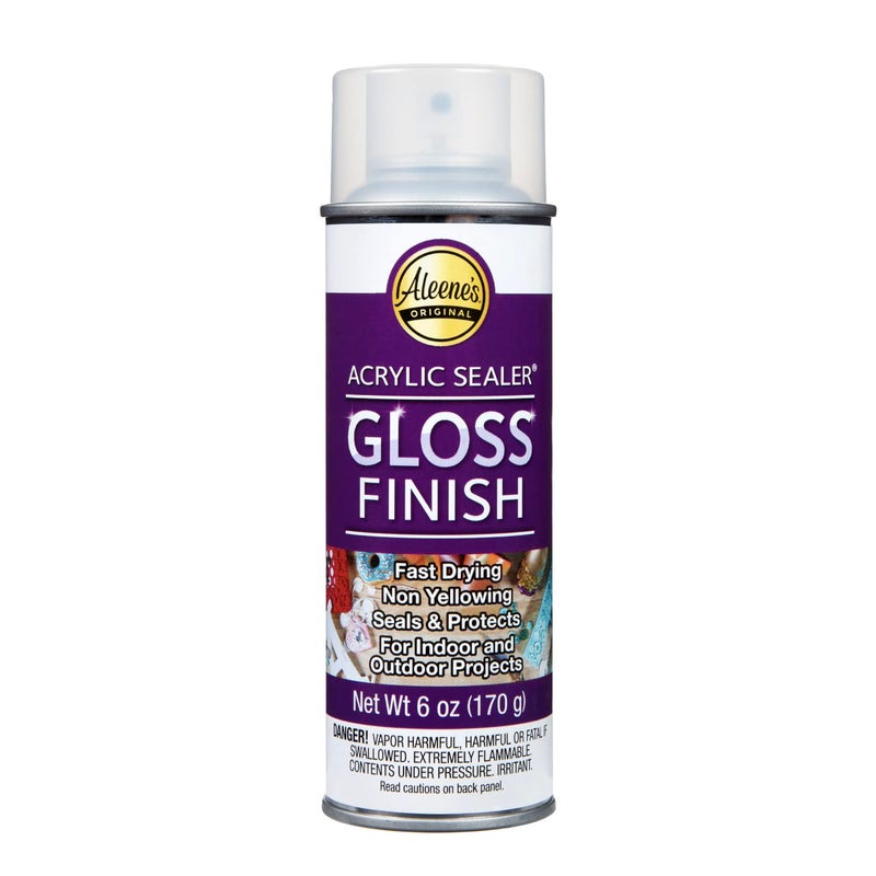 Aleene's 26412 Spray Gloss Finish, 6 Oz Acrylic Sealer, Original Version - Image 1