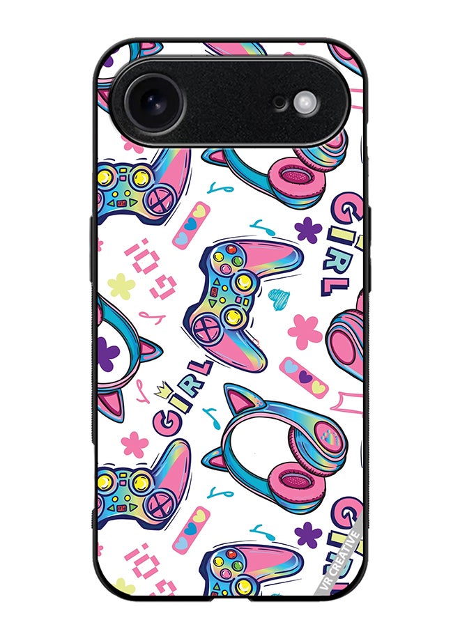 غطاء واقي لجهاز آبل آيفون 17 للألعاب للبنات بتصميم متعدد الألوان
