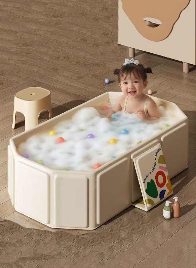 حوض استحمام أطفال قابل للطي مع قاعدة مضادة للانزلاق ونظام ثرموستاتي - من الولادة حتى 5 سنوات - مثالي للسفر والمنزل - Image 1