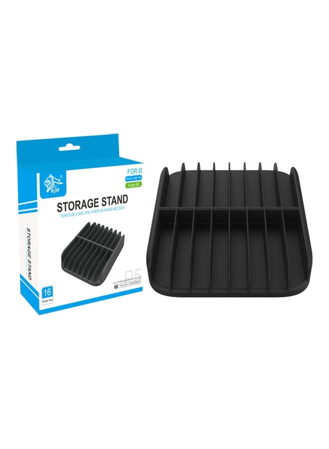 PS5/4 CD Disks Card Holder，PS5/4 Game Card Box Storage Rack,Game Card bracket Large Capacity portable Game Card Box Game CD Storage Stand Holder Bracket for PS4/SLIM/PRO,Durable,Black  - Image 3