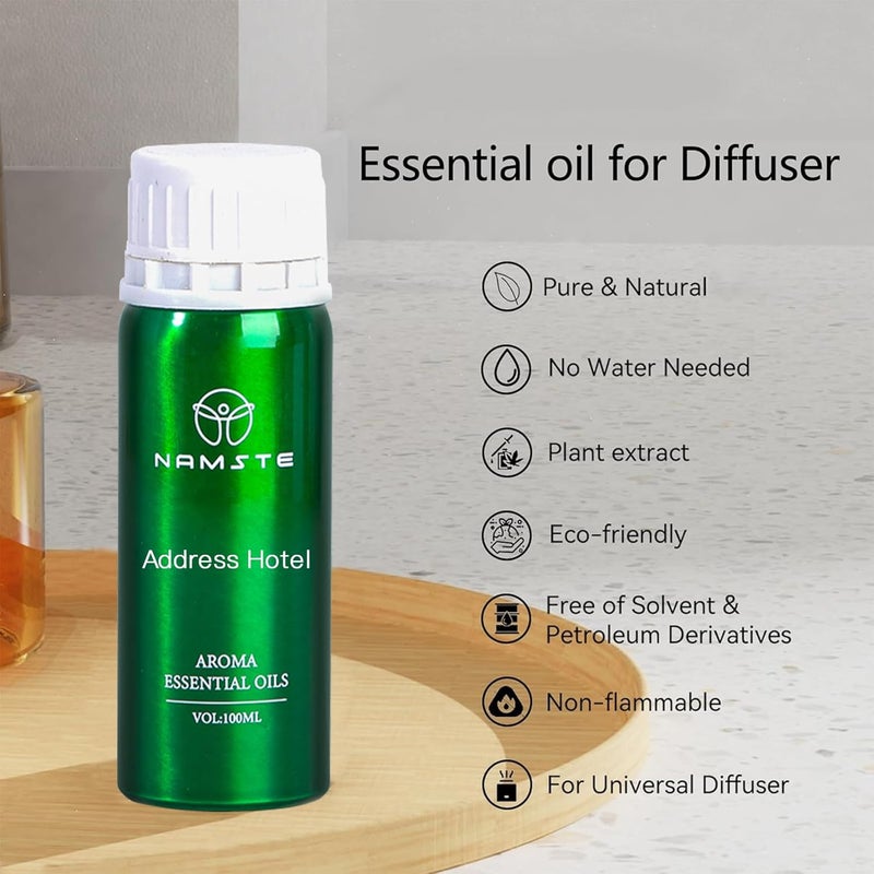 NAMSTE Hotel Scents Essential Oil, 100ml Address Hotel Collection Aroma Oil, Aromatherapy Diffuser Oil, Blends Lavender, Grapefruit, Freesia, Patchouli Costus for Relaxation and Sleep - Image 3