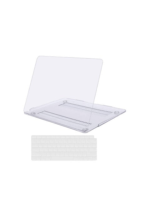 MacBook Air 13 inch Case With Matching keyboard M1 A2337 A2179 A1932 2020 2019 2018 Release, Slim Plastic Matte Hard Cover Compatible Mac Air 13.3 inch with Retina Display Touch ID Crystal Clear