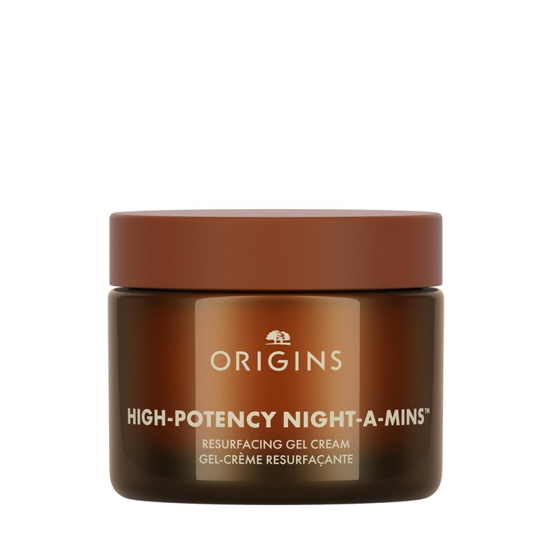 Origins High-Potency Night-A-Mins Resurfacing Gel Face Moisturizer with Fruit-Derived AHAs and Jojoba | Night Cream, 1.7 Fl Oz - Image 1