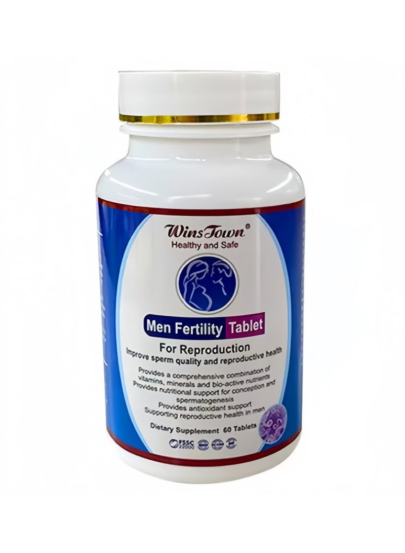 Wins Town WinsTown Men Fertility Tablets (60 Count) - Support Male Reproductive Health & Sperm Quality - Image 4