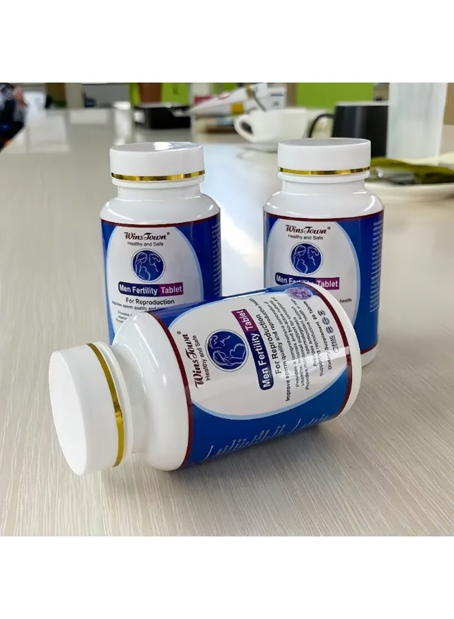 Wins Town WinsTown Men Fertility Tablets (60 Count) - Support Male Reproductive Health & Sperm Quality - Image 2