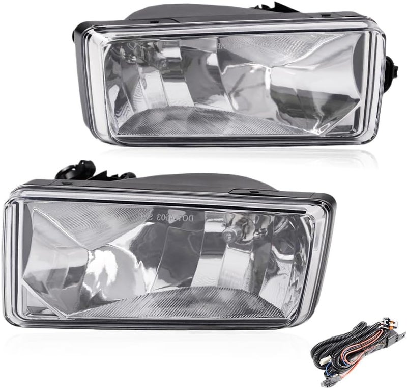 PIT66 Front Bumper Fog Light for Chevy and GMC Vehicles - Clear Lens, 2PCS - Image 1