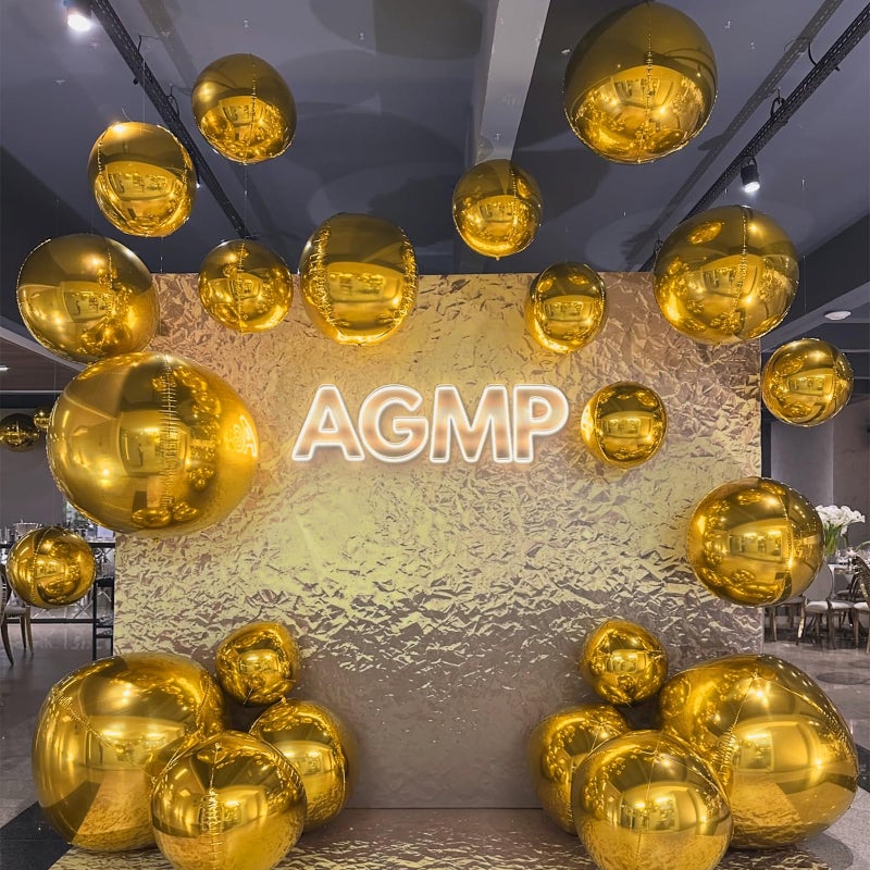 Froova 14 Pcs Gold Round Foil Balloons 22/15/10 4D Ball Balloons Metallic Golden Balloon Ornament Mylar Balloon Chrome for Graduation Birthday Wedding Anniversary New Year Disco Party Decorations - Image 5