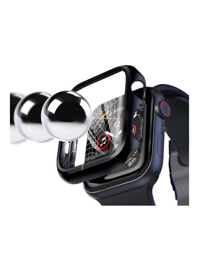 NIBEMINENT Toughed Film Protective Case Suitable For Apple Watch 1/2/3/4/5/6 Generation 42mm Pink  - Image 2