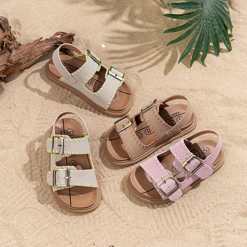Beach Shoes Boken Sandals Women'S Summer Outer Wear Casual Boken Shoes One-Line Roman Shoes - Image 2