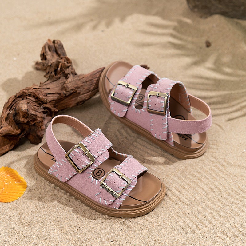 Beach Shoes Boken Sandals Women'S Summer Outer Wear Casual Boken Shoes One-Line Roman Shoes - Image 5