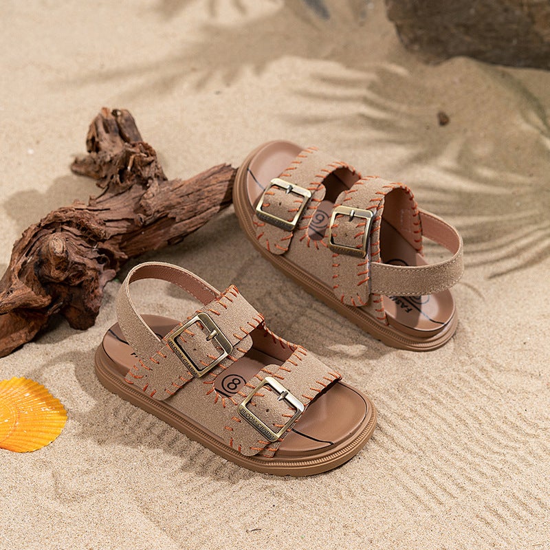 Beach Shoes Boken Sandals Women'S Summer Outer Wear Casual Boken Shoes One-Line Roman Shoes - Image 4