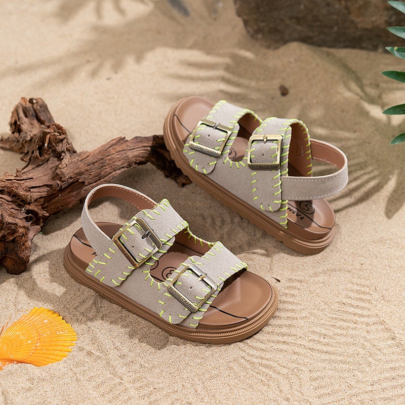 Beach Shoes Boken Sandals Women'S Summer Outer Wear Casual Boken Shoes One-Line Roman Shoes - Image 3