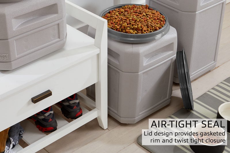 Mighty Tuff Airtight Dog Food Storage Container â€“ 10 Gal, up to 40 lb Capacity â€“ Cat and Dog Food Container with Twist Lid & Handles â€“ BPA-Free, Made in USA - Image 4