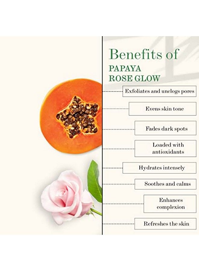 Good Vibes Skincare Combo For Glowing Skin | Papaya Brightening Face Wash 120 Ml Rose Glow Toner 120 Ml Rose Hip Radiant Glow Face Serum 10 Ml | Suitable For All Skin Types | No Parabens & Sulphates - Image 4