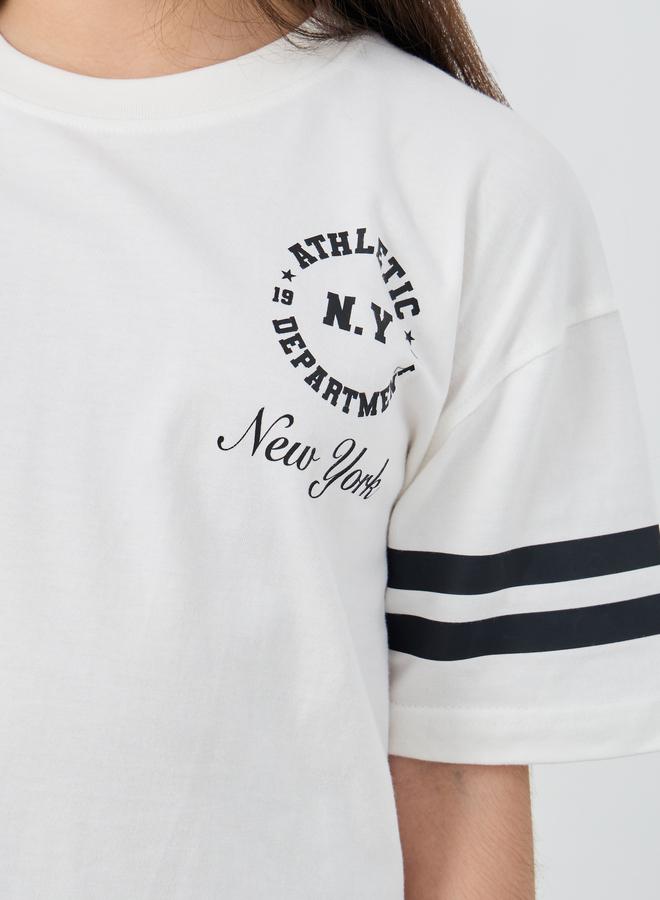 Styli Styli Printed Oversized T-Shirt and Leggings Set  - Image 4