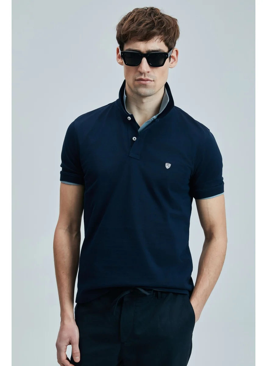 Lufian Laon Smart Men's Polo Shirt Black