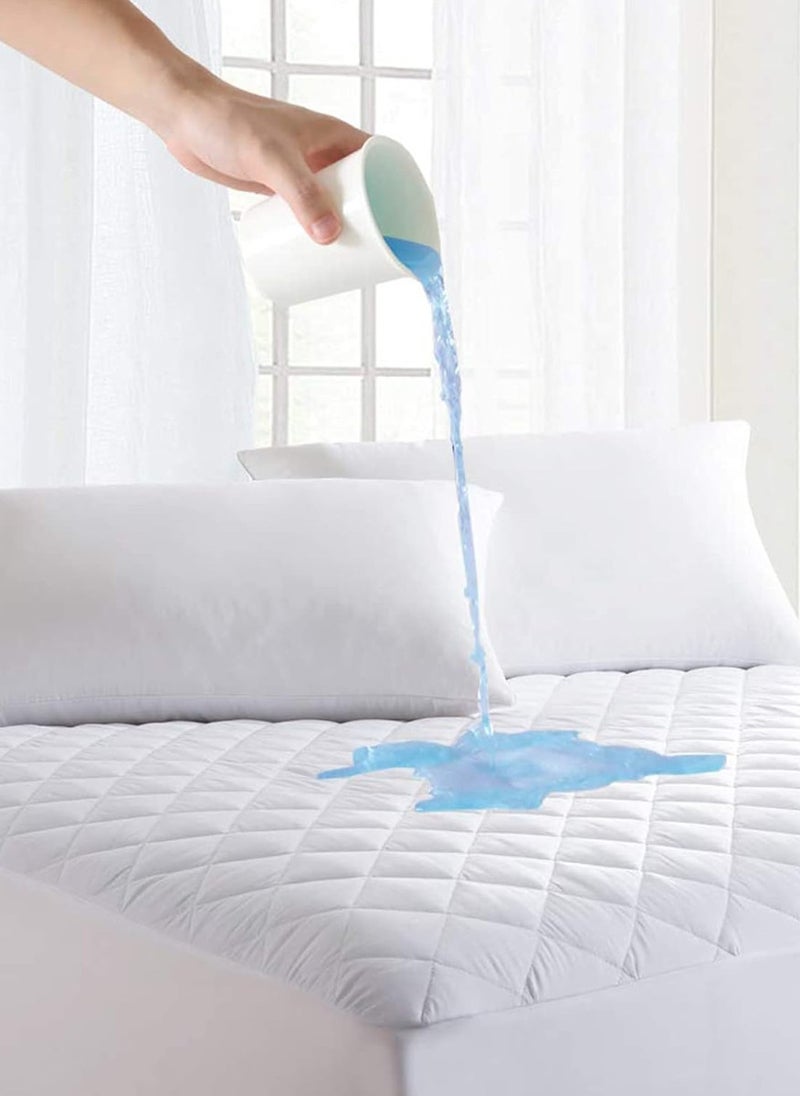 بلوبيري واقي مرتبة جيد التهوية، غطاء مرتبة فائق النعومة 200×200+30 سم - Image 1