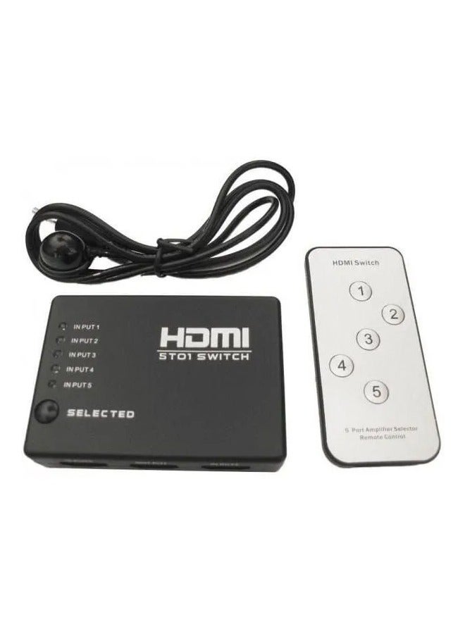 Taimi 5-Port HDMI Switch Splitter With IR Remote  - Image 1