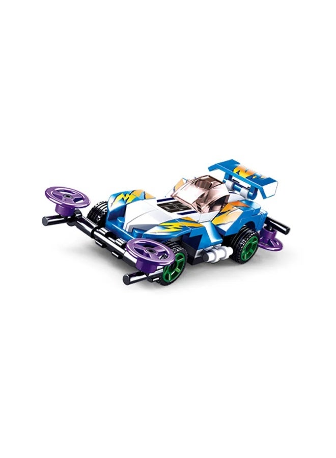 Sluban Sluban - Power Bricks Mixed Vehicles Blue & Purple Speeder Model 54 Pieces - M38-B0916D  - Image 2