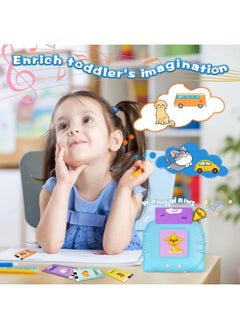 Vixplorn Talking Flash Cards Arabic and English 224 Sight Words for Preschool Kids Blue  - Image 3