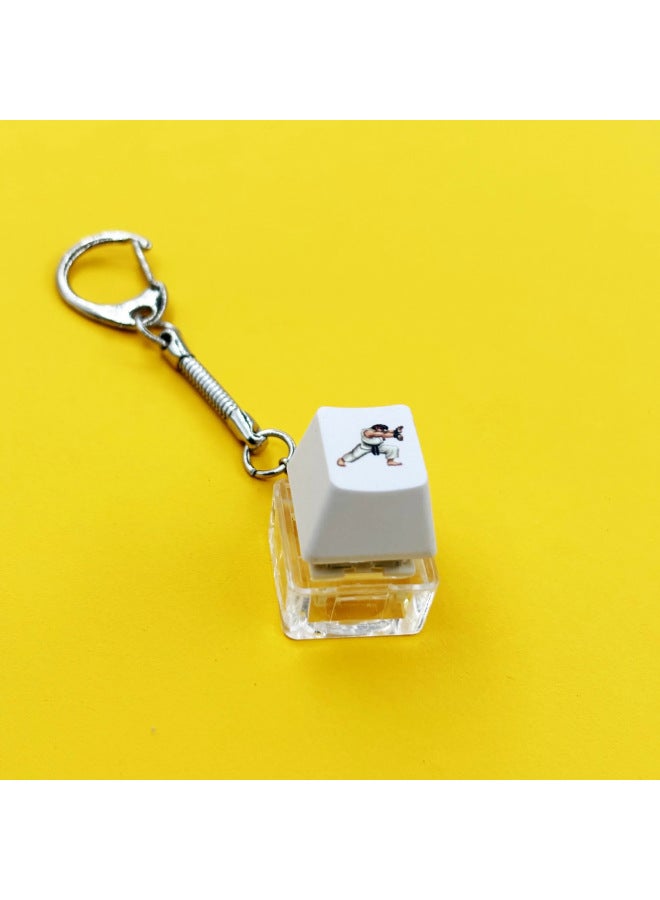 Popular Creative Press Decompression Artifact Single Key Keycap Cute Funny Style Mechanical Keyboard Anime Keychain Keycap 
