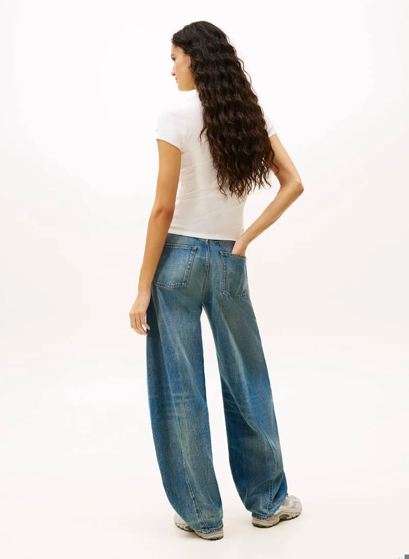 TOMMY JEANS Essential Logo Ribbed T-Shirt