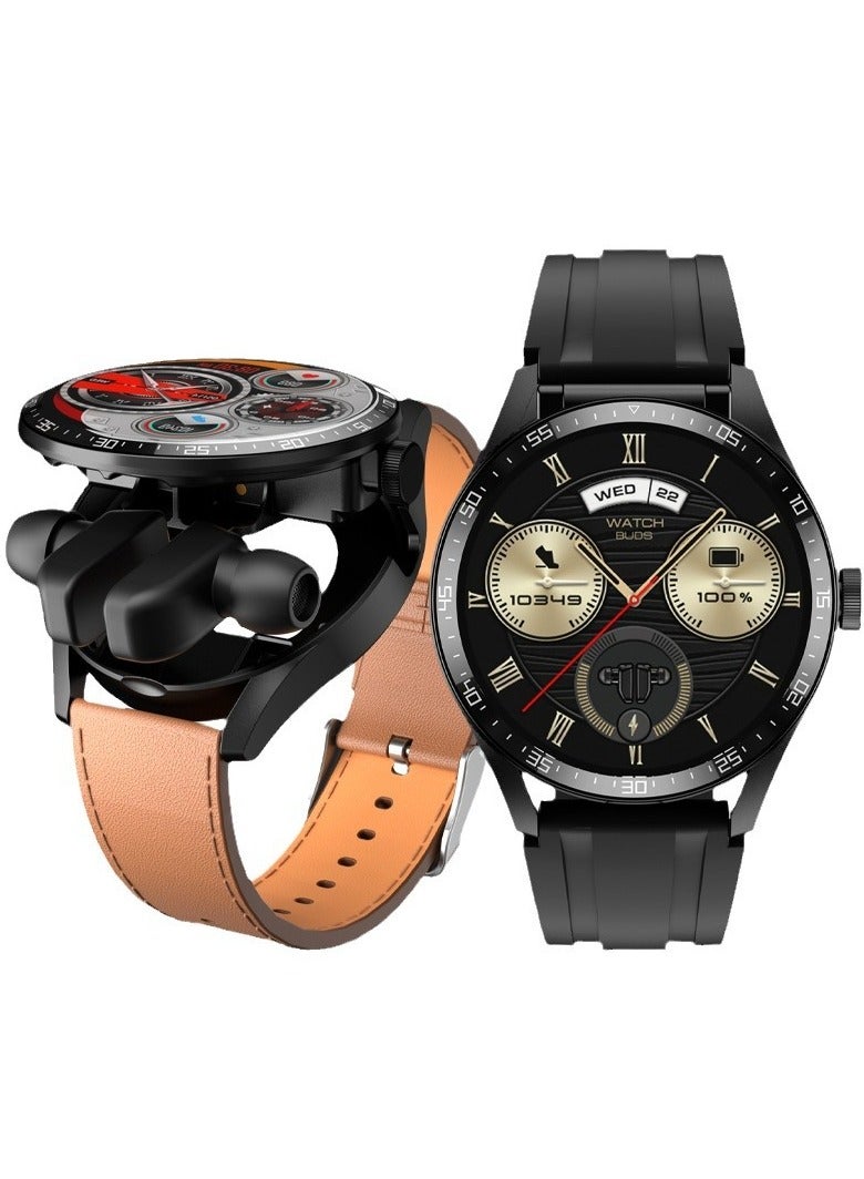 ساعة ذكية جديدة GT5BUDS للرجال/النساء TWS ساعة سماعة 2 في 1 بلوتوث دعوة مراقب معدل ضربات القلب Eublood الأكسجين IP67 مقاوم للماء لنظام IOS - Image 2