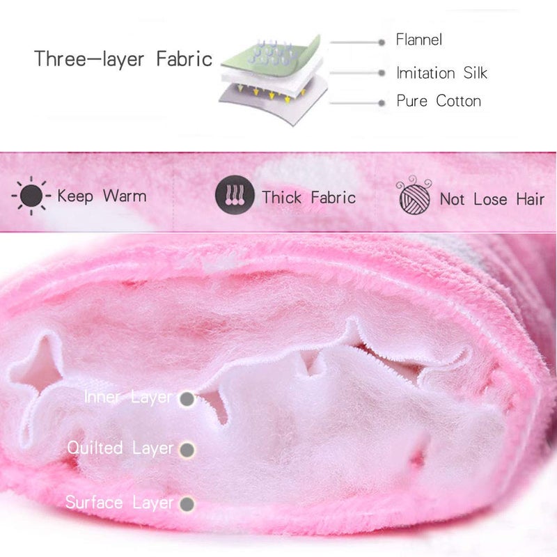 XIFAMNIY Baby Girls Boys Newborn Fleece Jumpsuit Footie Hooded Warm Thicken Snowsuit Outwear for Winter - Image 3