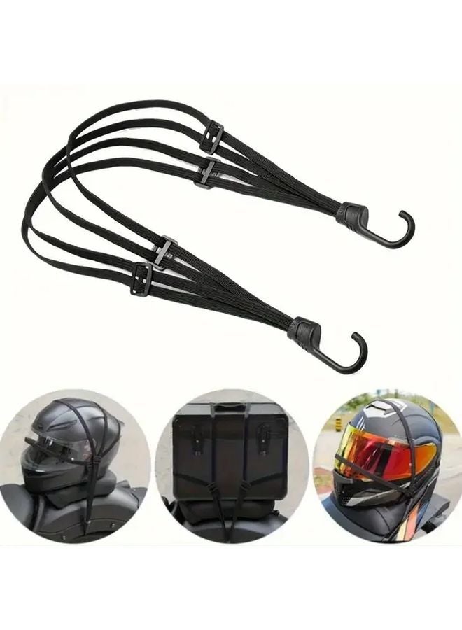 Adjustable Silvery Elastic Helmet Strap Hook For Motorcycle Bicycle Durable Polyamide 1pc - Image 5