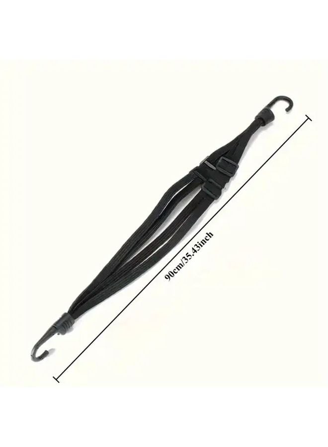 Adjustable Silvery Elastic Helmet Strap Hook For Motorcycle Bicycle Durable Polyamide 1pc - Image 4