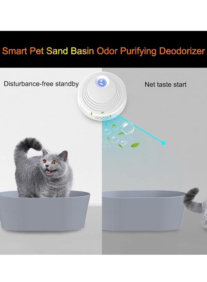 Generic Cat Litter Deodoriser, Air Purifier Deodorant, USB Charging Smart Pet Odour Eliminator, Cat Litter Box Air Cleaner, Pet Cat Litter Box Deodorising Odour Eliminator (5200 mAh)  - Image 5