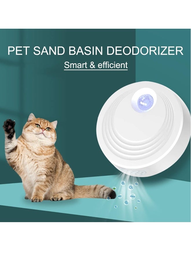 Generic Cat Litter Deodoriser, Air Purifier Deodorant, USB Charging Smart Pet Odour Eliminator, Cat Litter Box Air Cleaner, Pet Cat Litter Box Deodorising Odour Eliminator (5200 mAh)  - Image 2
