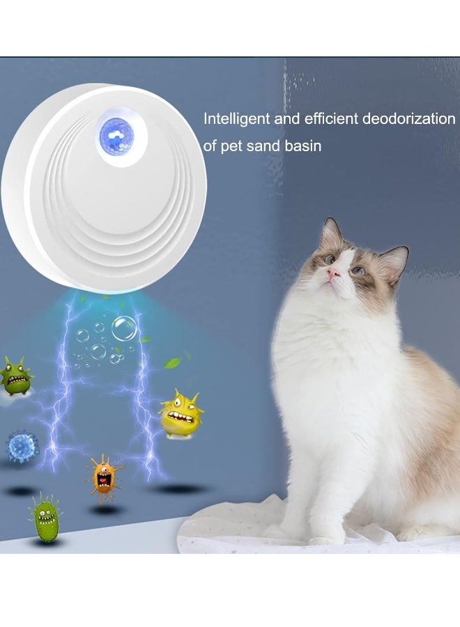 Generic Cat Litter Deodoriser, Air Purifier Deodorant, USB Charging Smart Pet Odour Eliminator, Cat Litter Box Air Cleaner, Pet Cat Litter Box Deodorising Odour Eliminator (5200 mAh)  - Image 4