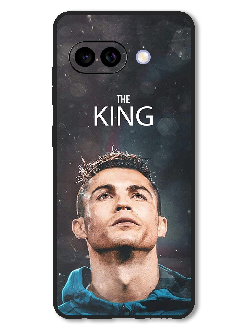 Theodor Case Compatible with Google Pixel 9A Protection Shockproof Bumper Cover Ronaldo The King - Image 1
