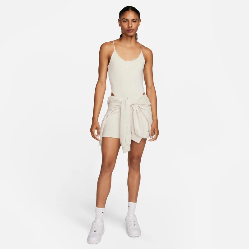 Nike Ivory Women's Sportswear Chill Cami Bodysuit for Women | Best Price UAE