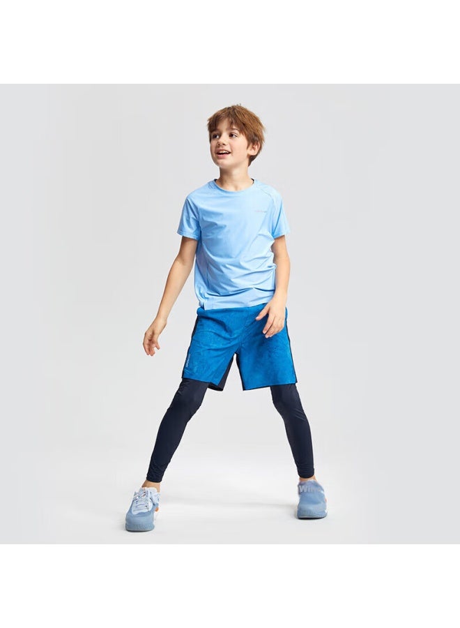 Moodytiger Boys' Short-sleeve T-shirt, Lightweight And Cool, Summer Children's Sportswear, Kids' Round Neck Comfortable Elastic Simple Versatile T-shirt - Image 4