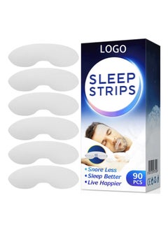 General Sleep patches, Mouthband anti-snoring, 90 sleep patches, Anti-snoring stickers for the development of deep sleep, prevent mouth opening, maintain face shape - 90 pieces  - Image 1