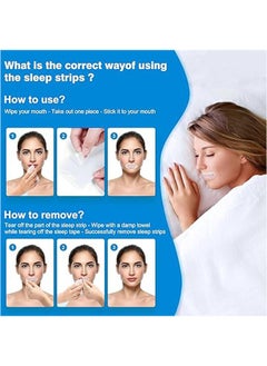 General Sleep patches, Mouthband anti-snoring, 90 sleep patches, Anti-snoring stickers for the development of deep sleep, prevent mouth opening, maintain face shape - 90 pieces  - Image 4