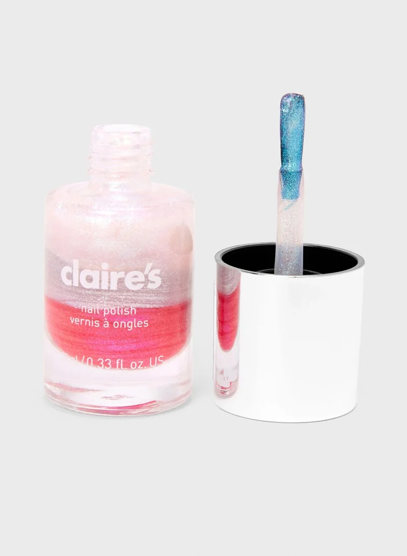 Claires Shimmer Nail Polish - Pink Ombre
