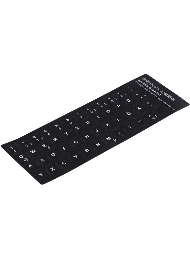 BURAQ German Learning Keyboard Layout Sticker for Laptop / Desktop Computer Keyboard - Image 2