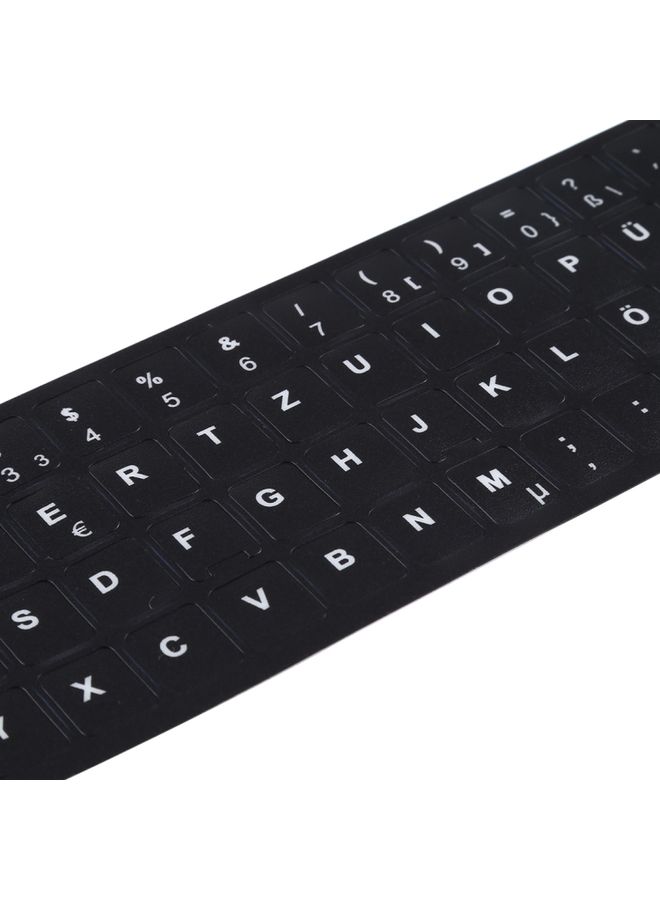 BURAQ German Learning Keyboard Layout Sticker for Laptop / Desktop Computer Keyboard - Image 3