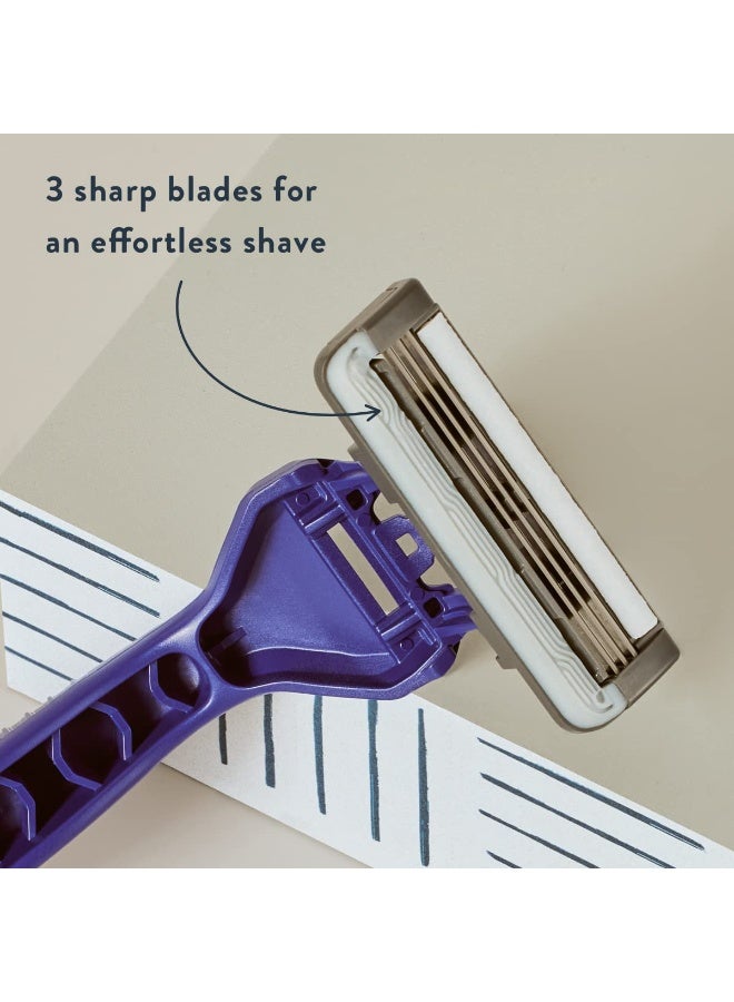 Harry's Men's Disposable Razors, 3-Blade Razors with Lubricating Strip and Pivoting Head, 10 count(Pack of 1) - Image 2