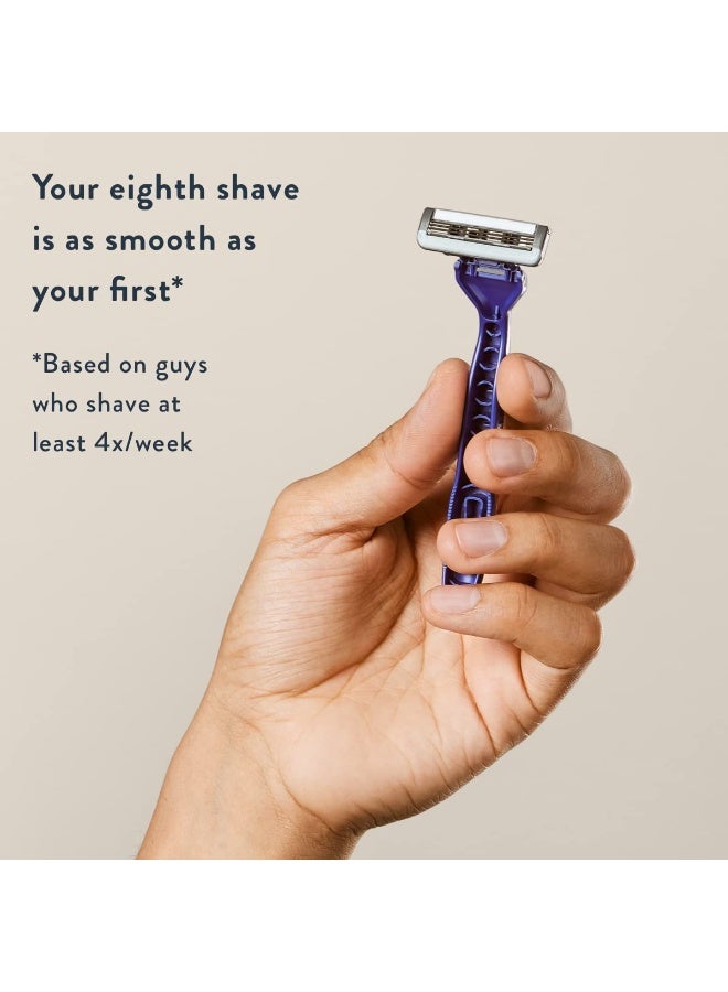 Harry's Men's Disposable Razors, 3-Blade Razors with Lubricating Strip and Pivoting Head, 10 count(Pack of 1) - Image 5