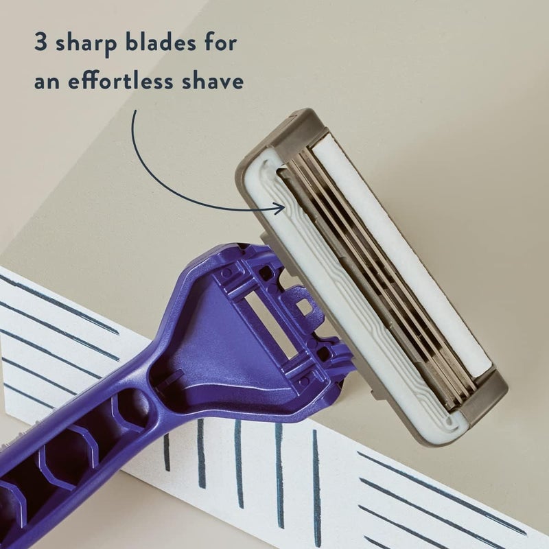 Harry's Men's Disposable Razors, 3-Blade Razors with Lubricating Strip and Pivoting Head, 10 count(Pack of 1) - Image 2